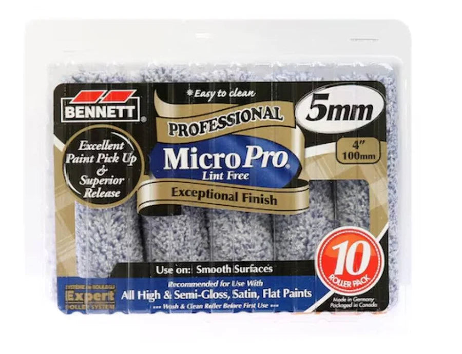Bennett 4" 5mm Roller 10 Pack