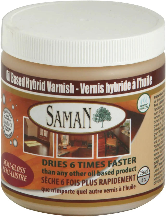 Saman Oil Based Hybrid Varnish Semi-Gloss 236 mL