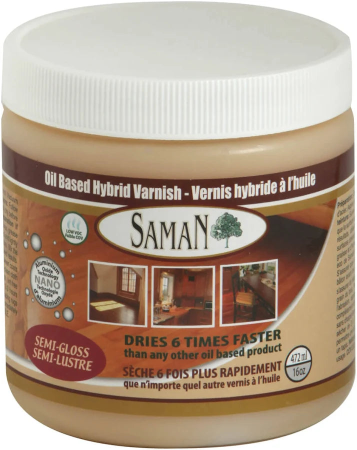 Saman Oil Based Hybrid Varnish Satin 472 mL