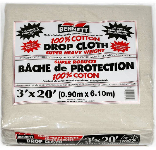 Bennett Drop Cloth 3' x 20' Super Heavy Weight