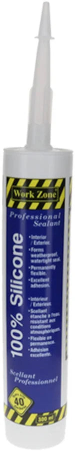 Work Zone 100% Silicone White 300 mL