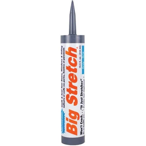 Sashco Big Stretch Gray Caulk 10.5oz