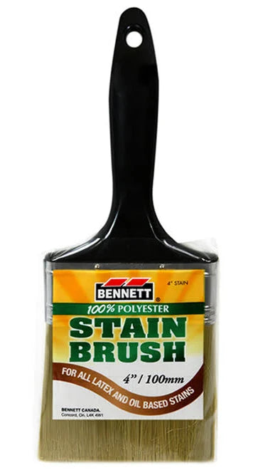 Bennett Stain Brush 100% Polyester 4"