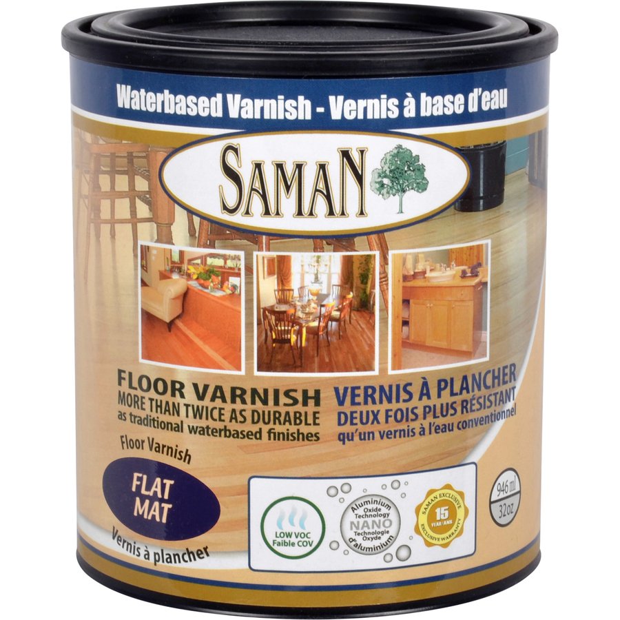 SAMAN Waterbased Varnish Flat/Matte 946mL
