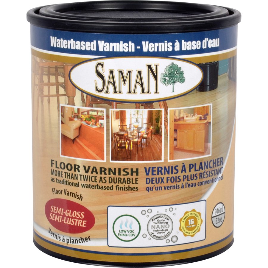 SAMAN Waterbased Varnish Semi-Gloss 946mL